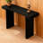 60-Inch Console Table With Geometric Clean Lines Design,Stylish Entryway Table With Painted Finish And Adjustable Feet-903436537