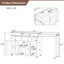 137 cm W Kitchen Island with-164919573