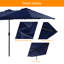 Parasol de marché rectangulaire d'extérieur 9 pi x 15 pi Sadeer-863565590