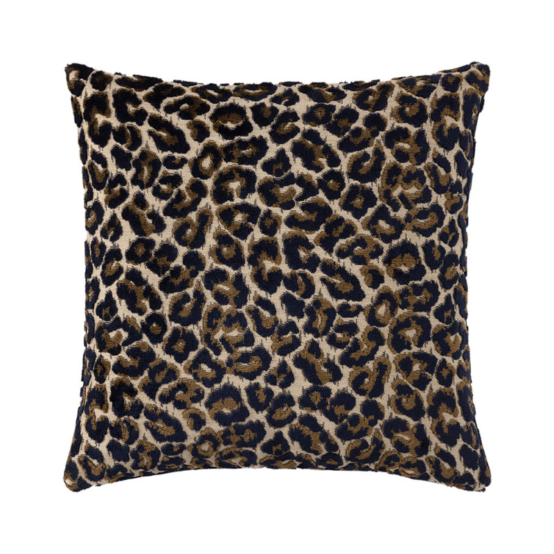 Leopard Decorative Pillow, White/Black, Rectangle 13"H x 22"W