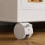Organisateur de garde-robe portable pour vêtements, commode, portes magnétiques avec cubes et tringle, armoire de rangement pour garde-robe pour bébé, blanc