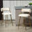 Two Pieces Bar Stools With Chromed Base And Footrest-763910815