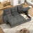 81" Sleeper Sofa Bed with Pull Out Couch & Reversible Storage Chaise, Convertible Sectional Sofa Bed with 5-Level Adjustable Backrest & USB Ports, Cloud Comfy Chenille Couch for Small Space Living Room-96155922