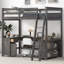 Lit mezzanine double avec bureau en U, tiroirs et tablettes de rangement-6320355-175474