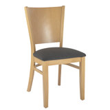 Calina 18'' H Faux Leather Upholstered Beech Side Chair