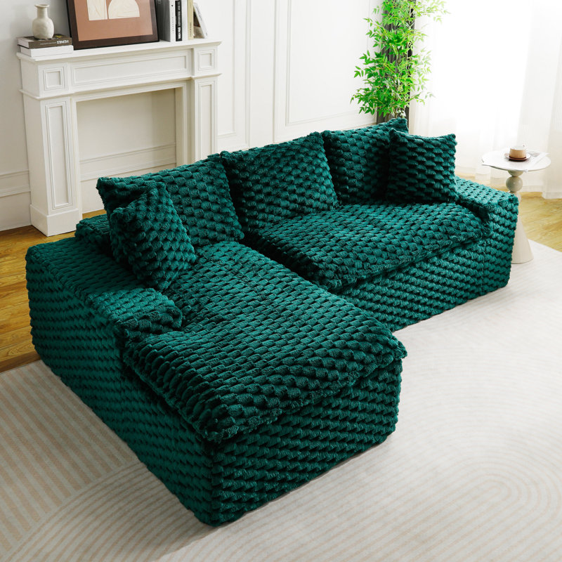 Canapé polyvalent Green Turtle, Left Hand Facing, Green
