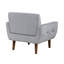 Chaise d'appoint rembourrée et capitonnée-1099036715