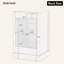 Meuble-lavabo de 20 po avec lavabo, armoire de salle de bain avec porte à fermeture douce, support de rangement et tablette réglable-1946189289