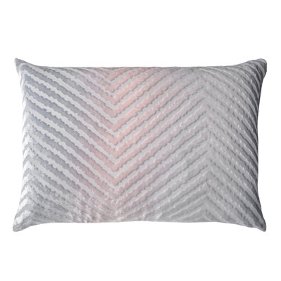 Chevron Velvet Rectangular Pillow Cover & Insert