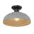 Yep by Golden Lighting Levitt 1-light Outdoor Ceiling in Natural Black and Natural Gray shade-92389153