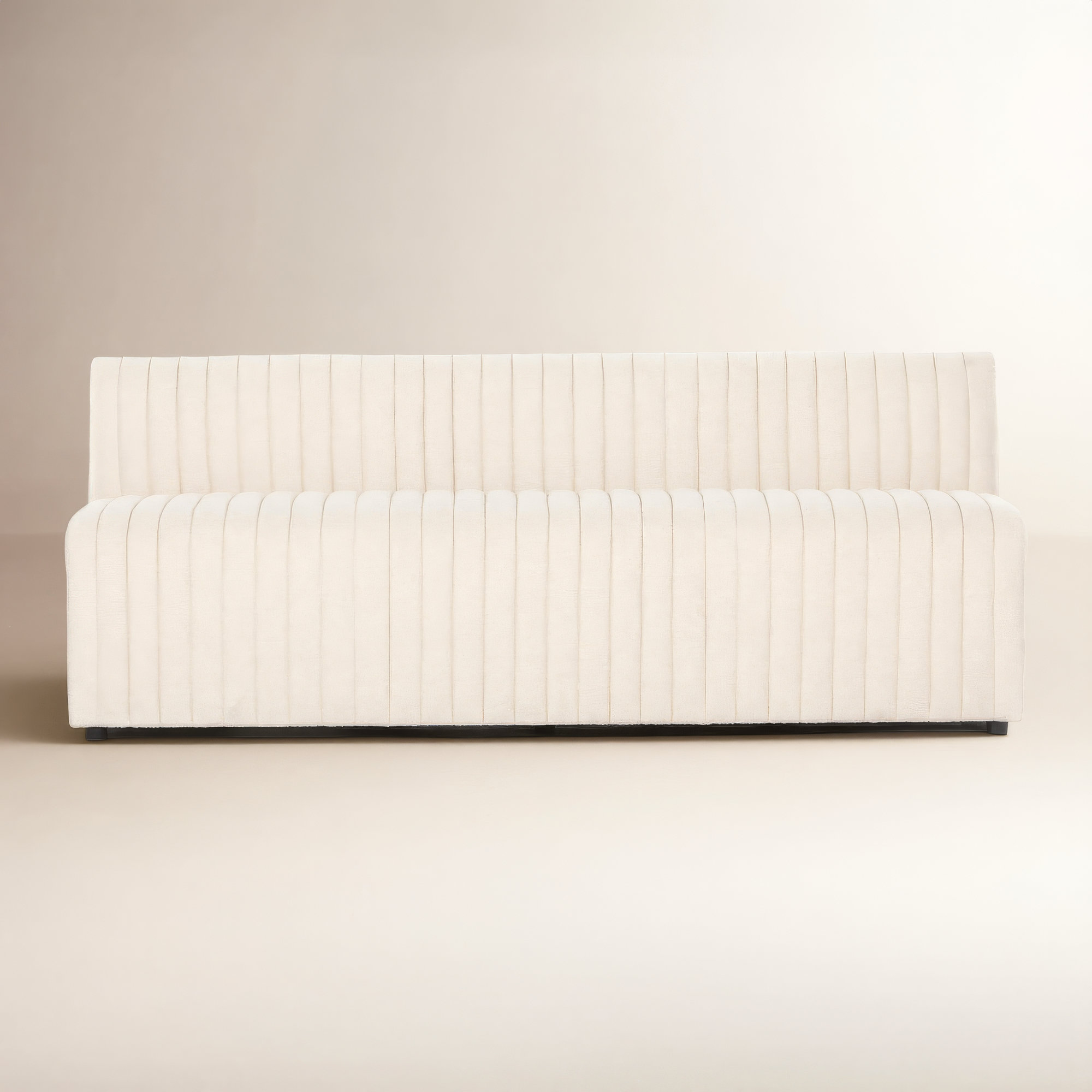 Brandt Bench, 31.5" H x 82" W x 28" D, Capri Oatmeal Boucle
