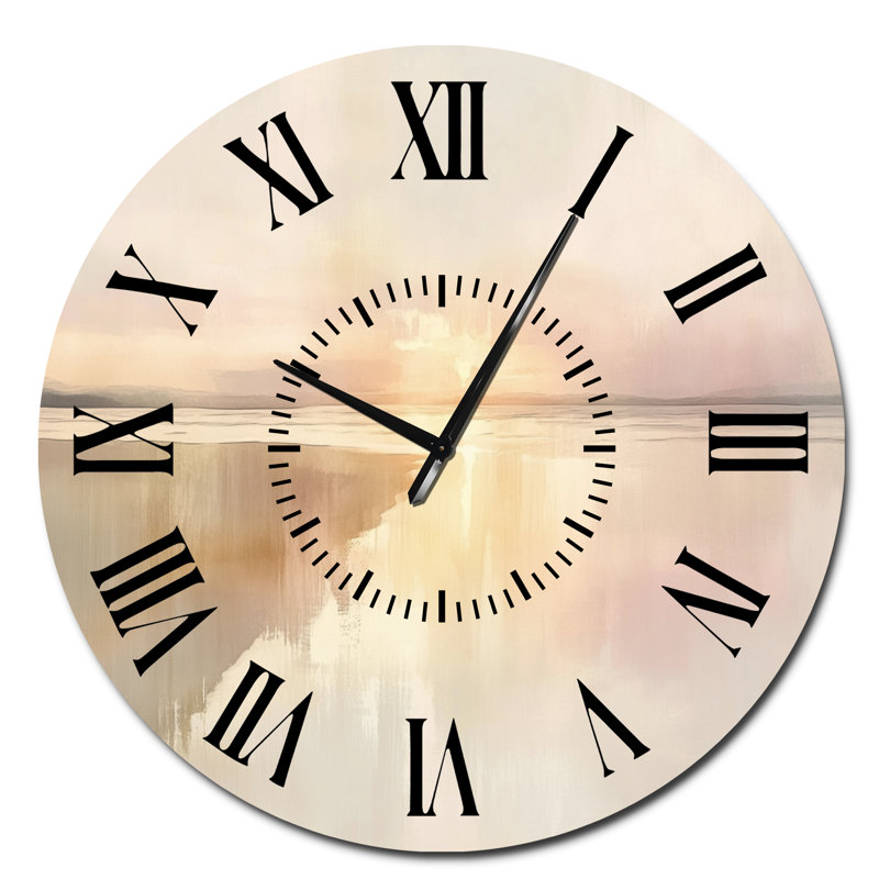 Horloge murale Blush Tide Glow, Surdimensionné