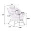 Fauteuil Lazy avec repose-pieds, fauteuil d'appoint de style moderne avec accoudoirs et une poche latérale