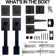 Iron Black Double Door Handle Set For Front Entry Door, Reversible For Left&Right Handed