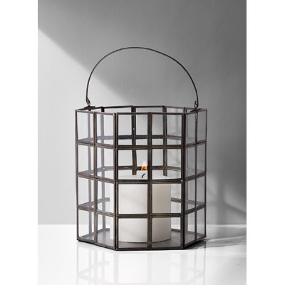Lanterne en fer hexagonale