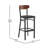 Commercial Metal Barstool with Wood Seat and Boomerang Back-1895090104-1895090086