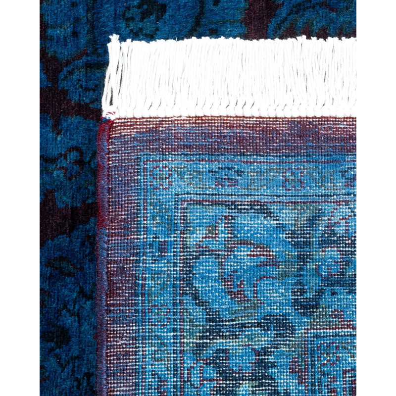 Fine Vibrance One-of-a-Kind 2'6" x 12'1" Hand Knotted Area Rug