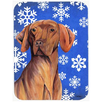 The Holiday Aisle Ashlynn Vizsla Glass Cutting Board