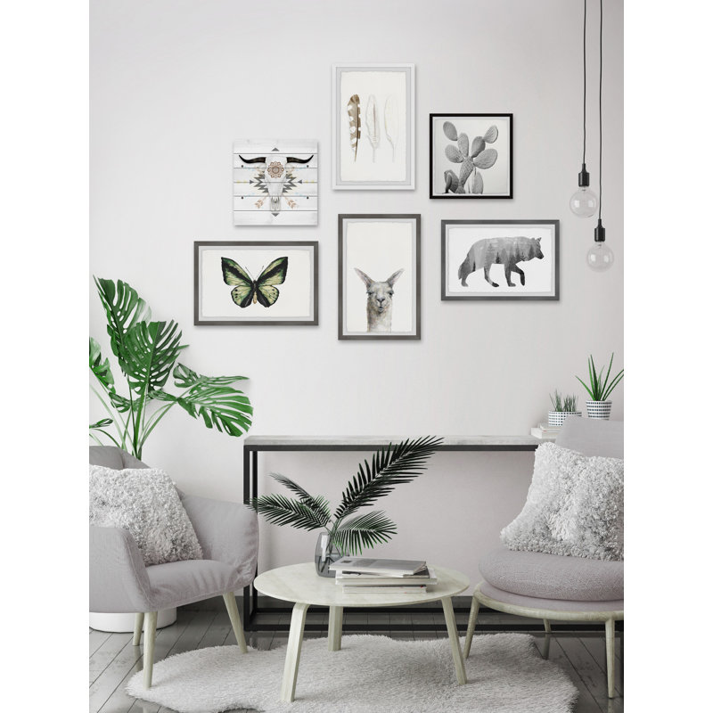 Liliany Butterflies et Boho Hexaptych