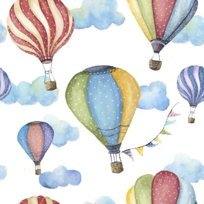 Childlike Ballons Peel & Stick Wallpaper N011097