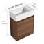 Petit meuble-lavabo flottant avec lavabo simple, convenant à une petite salle de bain