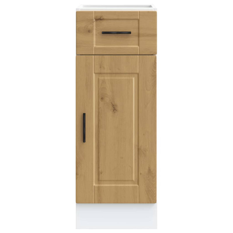 Latitude Run Kitchen Corner Base Cabinet Porto Engineered Wood, Artisan Oak, 30 x 46 x 81.5 cm
