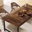 Rectangular Dining Table with Iron Base-2061379395