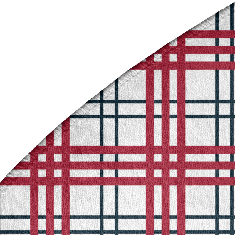 Plaid Indoor Rug, Round 5'