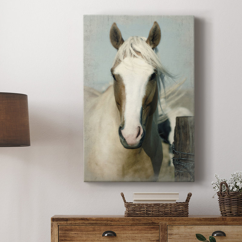 Cheval non reproductible - Cavas enveloppés de galerie, H 18 po x l 12 po
