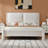 Upholstered Platform Bed with Tufted Headboard, Modern Minimalist Bed Frame for Bedroom, Soft Fabric Upholstery Bed-1828351223-1828351221