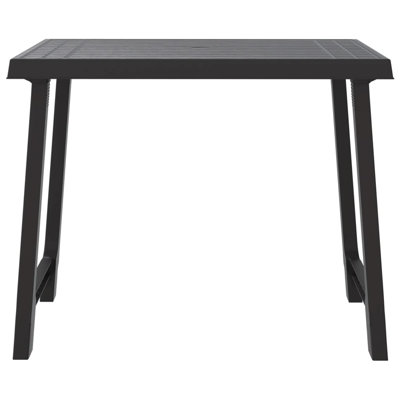 Maegon Rectangular Outdoor with Umbrella Hole Camping Table - 79 cm W 56 cm D