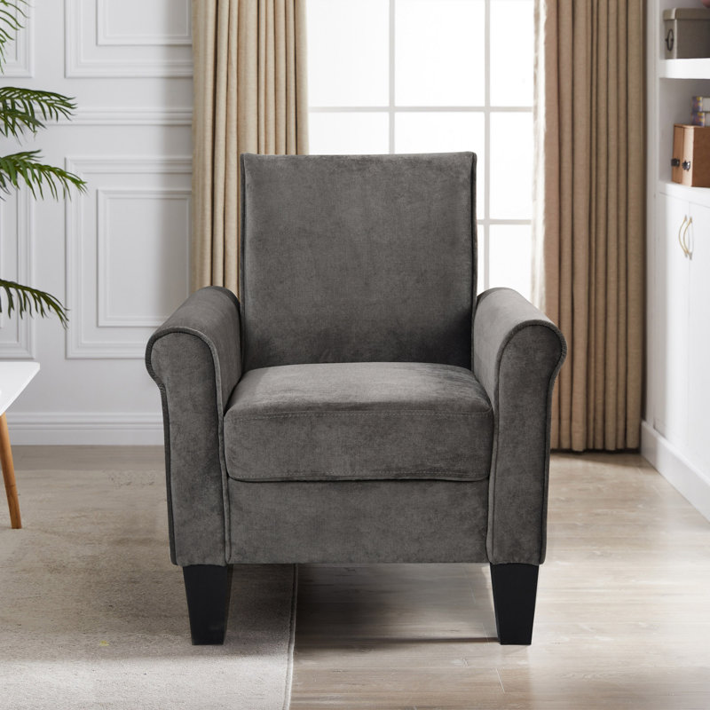Largeur de 30 po Ghenadi, Velours gris anthracite