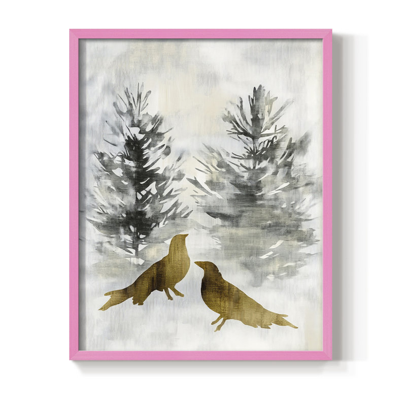 Framed Print - Solid Wood, 15" H x 12" W, Pink