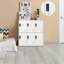 Metal 90cm Storage Cabinet with Handle