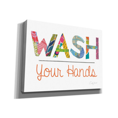«Wash Your Hands» par Courtney Prahl - impression sur toile tendue