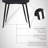Waroona Contemporary Upholstered Dining Chair with Black Metal Legs-33349756