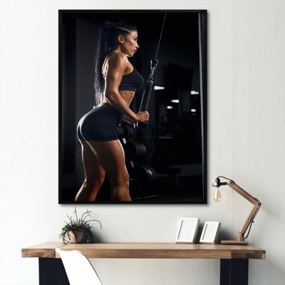 " Weightlifting Woman Gym Portrait II "