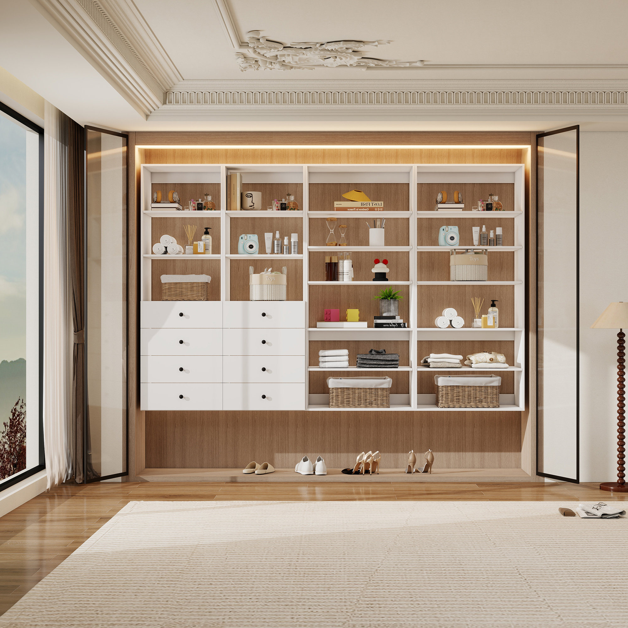 Image showcasing Ivy Bronx Closet Organizers and Storage System – Modern Closet Shelving ...