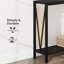 Console, table de vestibule avec rangement, canapé industriel avec design en V, console étroite à 2 niveaux-262810200-258119064
