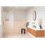 Solaris 30 in. x 78 in. Fully Frameless Radius Single Fixed Shower Panel-1972060168