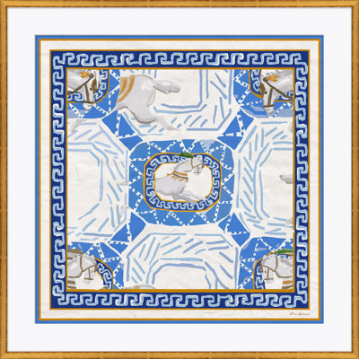 Equitation In Blue Giclee Print by Dana Gibson