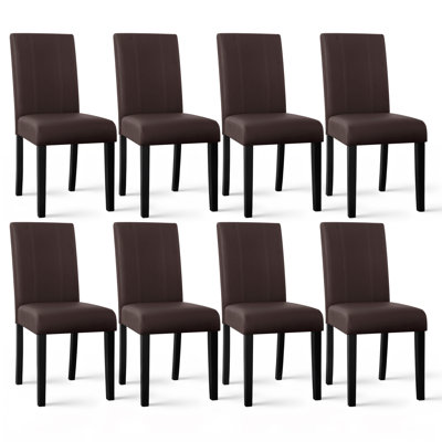 Modern Faux Leather Waterproof Upholstered Dining Chair
