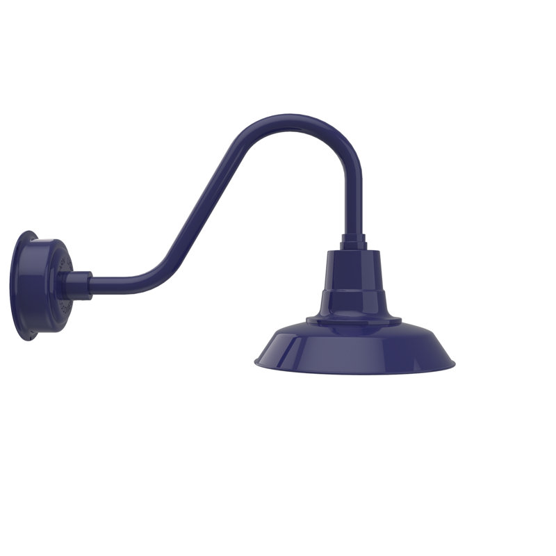 Luminaire de grange d’extérieur oldage, Bleu de cobalt, 19.025" H x 21" W x 12.25" D