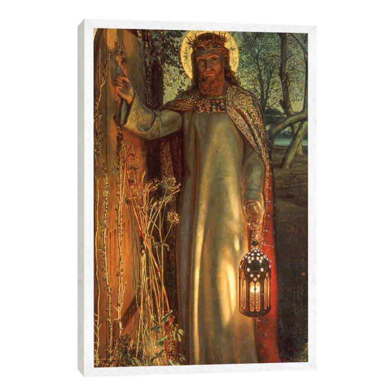 Light of the World 1 Piece Wall Art on Canvas, 66.04 cm H x 45.72 cm W, White Framed