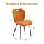 Ensemble de 4 chaises de salle à manger confortables en métal pour cuisine moderne