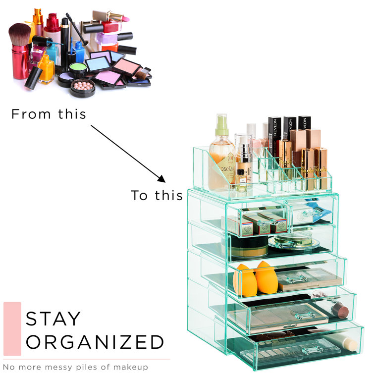 Sorbus Makeup Storage Case - Teal