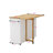Kitchen Island Cart With 2 Door Cabinet And Three Drawers,43.31 Inch Width With Spice Rack,Towel Rack-43733692