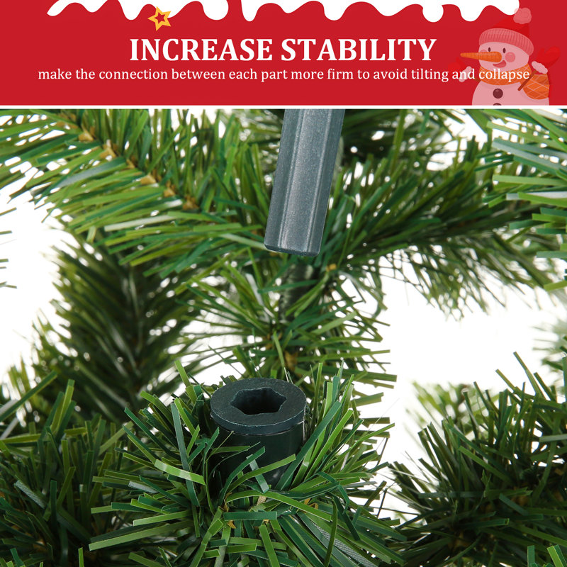 6' Spruce Christmas Trees, Easy Set Up Artificial Xmas Trees