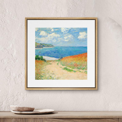 «Path in Wheat Fields At Pourville» par Monet, peinture à l'huile sur toile, impressionisme rustique, paysage coloré, impression sur toile