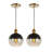 Shidler 7.5" 1-Light Mid-Century Modern Metal/Glass Adjustable Drop Globe LED Pendants